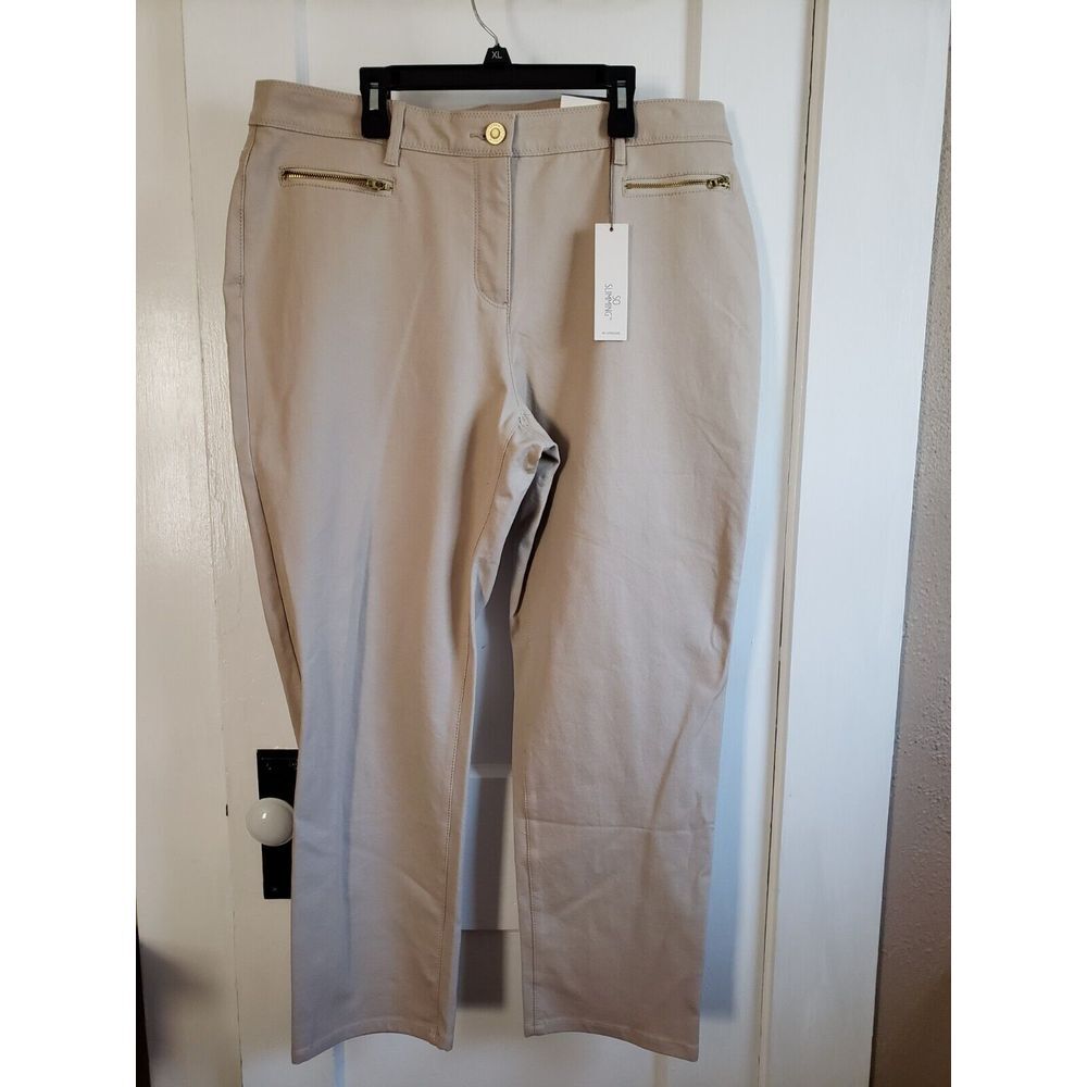 NWT so slimming by‎ CHICO'S WOMEN SZ 2.5 Tummy Panel construction Ankle PANTS